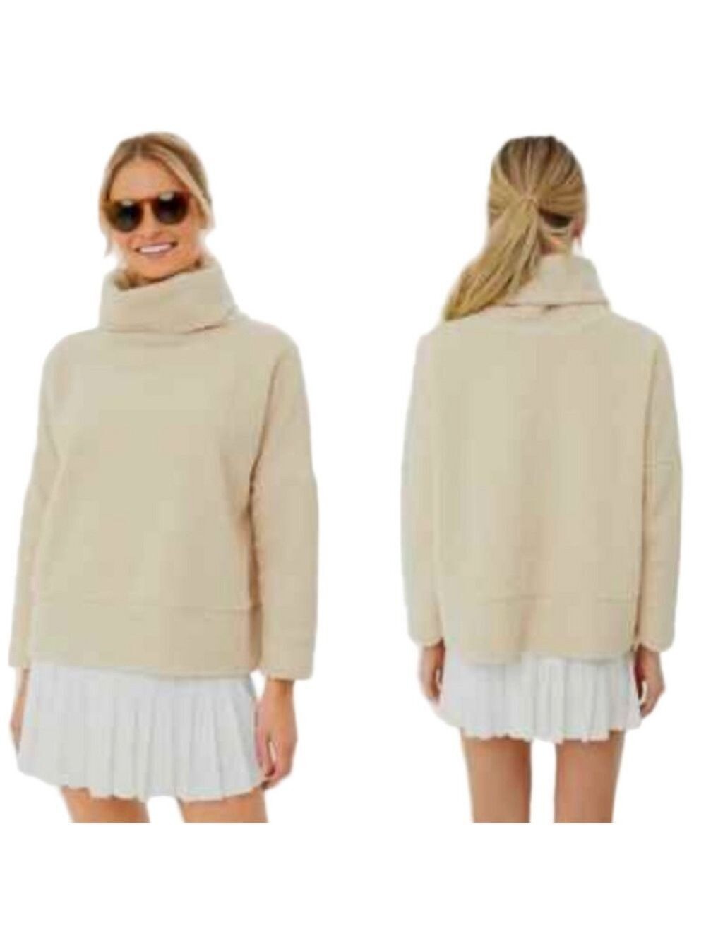 Tuckernuck Rollins Funnel Neck Teddy Fleece Pullover
